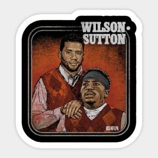 Russell Wilson & Courtland Sutton Denver Step Brothers Sticker